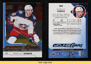 2017-18 Upper Deck Young Guns Silver Foil Pierre-Luc Dubois #204 Rookie RC