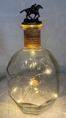 Blanton's Bourbon Whiskey Bottle Nightlight Bar Lamp Horse Racing