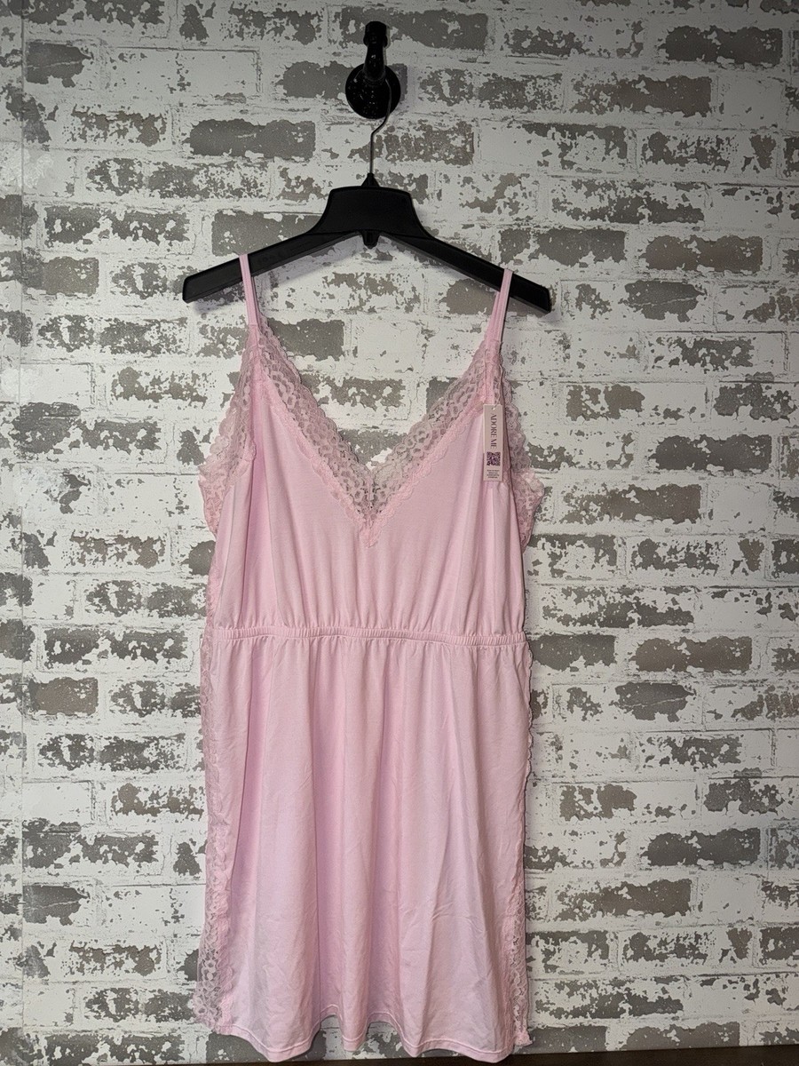 NWT! Adore Me Lace Trim Chemise Slip Dress Lingerie - Light Pink Size Large | eBay NWT! Adore Me Lace Trim Chemise Slip Dress Lingerie - Light Pink Size Large | eBay