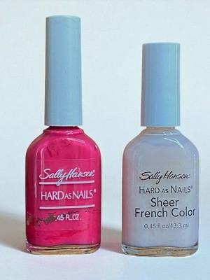 Set Of Vintage Sally Hansen Hard As Nails Polish 80s 90s