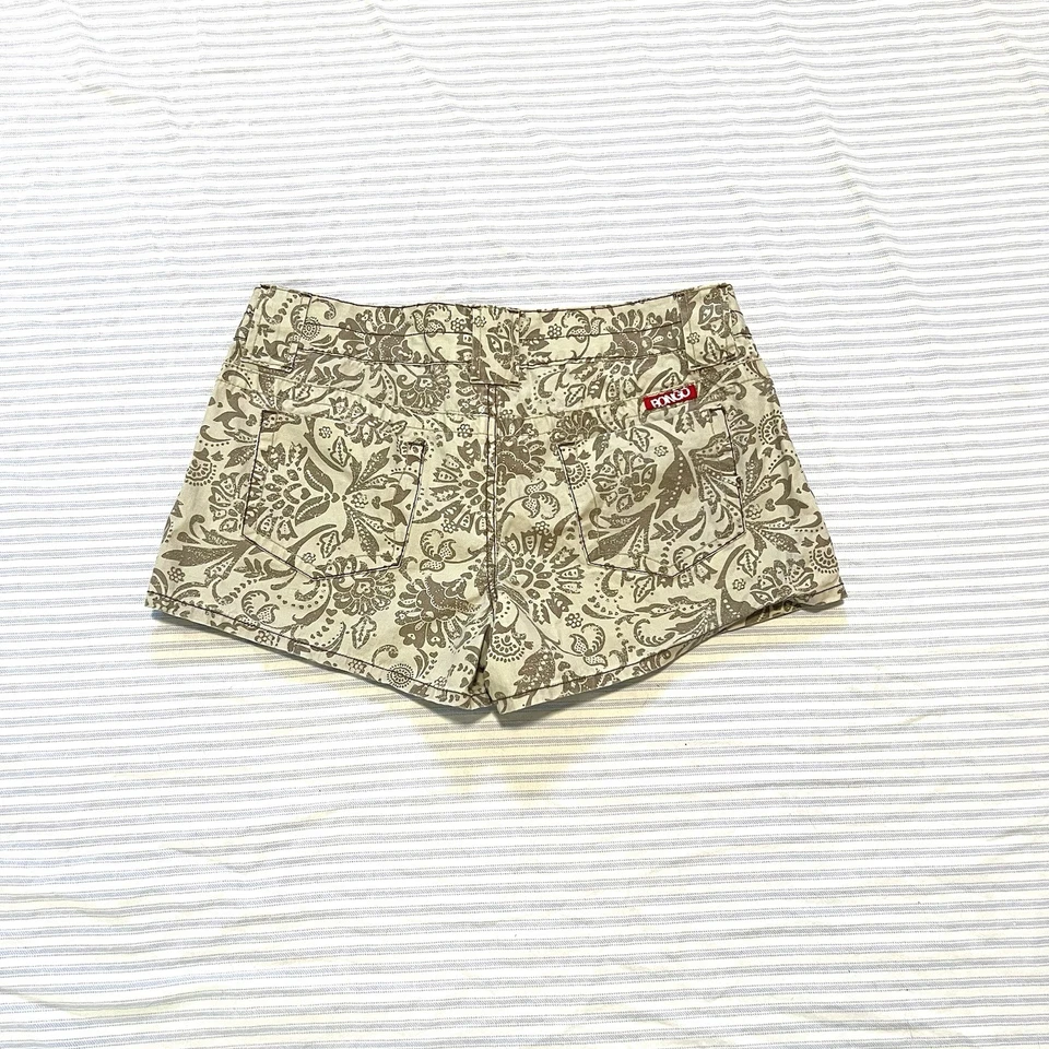 VTG 90s/Y2K BONGO Paisley Print Low Rise Shorts Size 11 Boho Retro 2000s - Image 2 of 4