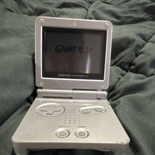 Nintendo Game Boy Advance SP Silver Handheld ...