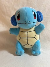 Jazwares 8" Pokemon Squirtle Plush Toy With Blue Earmuffs Winter Holiday Edition