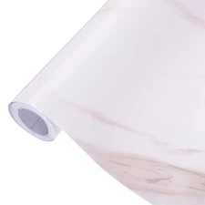 Marble Contact Paper 15.7" x 197" Grey White Marble Countertop Peel and Stick