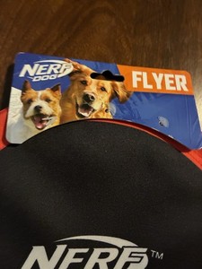 Nerf Dog Flyer Flying Disc Fetch Toy, Fabric, Large Dog Size Flying Disc