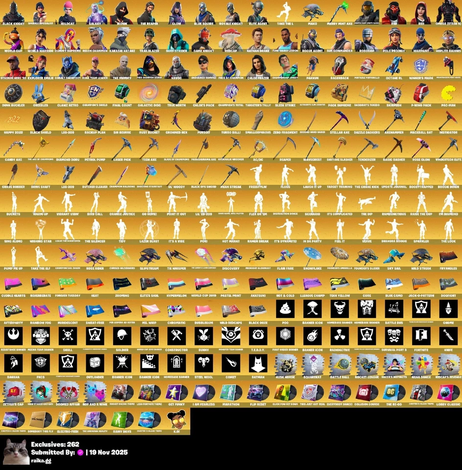 Fortnite 904 Skns Black Knight,Wildca,Galaxy,Ikonoc,Glow,Omega,Sparkle CONTACT M - Image 2 of 4