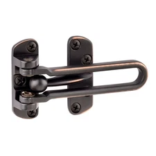 Sure-Loc DG1008 2-1/2 Inch Tall Swing Arm Door Guard Latch - Bronze