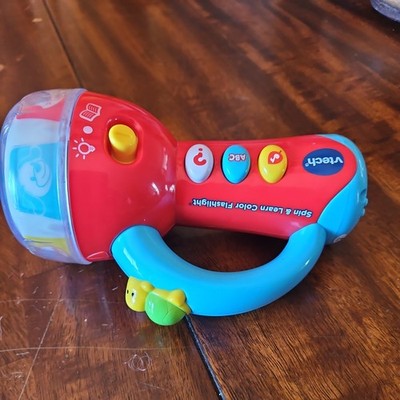 Vtech Spin and Learn Multi-colored Interactive flashlight Tested Works