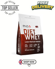 PhD Nutrition | Diet Whey Protein Powder with CLA, Flaxseed, L-Carnitine | 2kg 19.25 per kilo