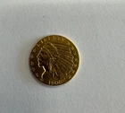 1908 $2 1/2 Indian Gold Quarter Eagle Coin Rare Old Antique US