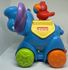 Fisher-Price Amazing Animals Press And Go Elephant Musical Action Toy 2008 WORKS