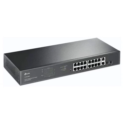 TP-LINK 18-Port Unmanaged Gigabit PoE+ Rackmount Switch, 16-Port PoE+, 2 SFP Por