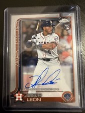 2025 Topps Chrome - Rookie Autographs Pedro Leon #RA-PL (AU, RC)
