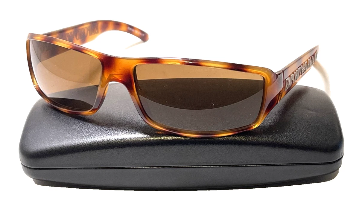 Emporio Armani Brown/Bronze 199-S 1228 Retangle Sunglasses Emporio Armani 1997 Vintage Sunglasses Mens Womens Oval  main image 2
