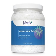 LIFE-FLO Magnesium Bath Flakes - Unscented 44 Ounce Pack of 1 
