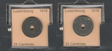 1916 LUXEMBOURG 25 CENTIMES COIN
