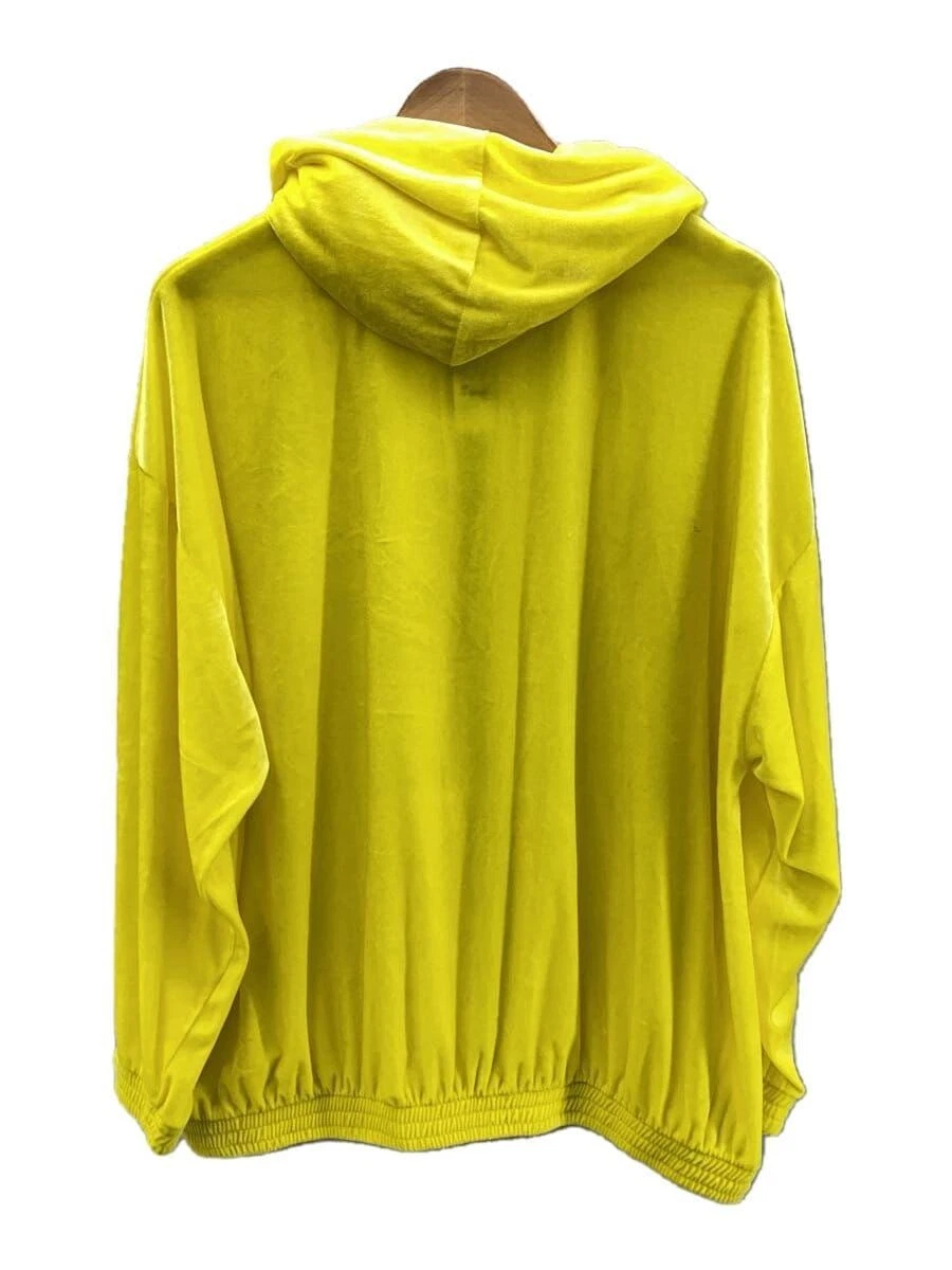 Felpa con cappuccio e zip BALENCIAGA XXL YLW giallo agrumi usata