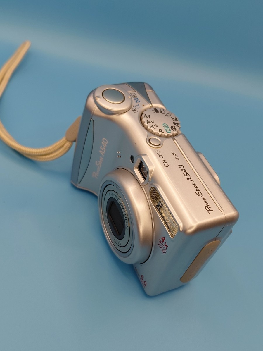 Canon PowerShot A540- 6.0MP Digital Camera 4x Zoom Silver + Tested