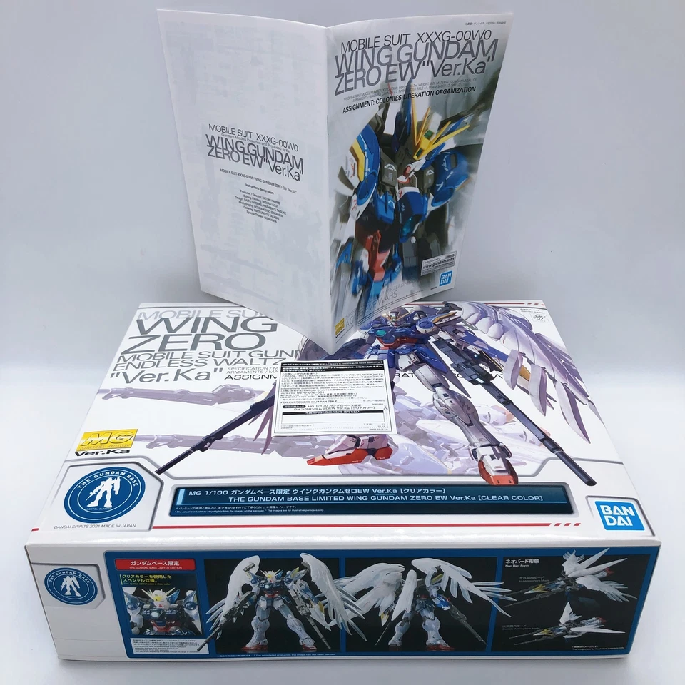 MG 1/100 Wing Gundam Zero EW Ver.Ka Clear Color Limited Model Kit Bandai Japan - Image 4 of 4