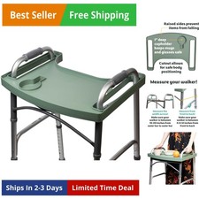 Green Walker Tray for Rolling Folding Walker, Tray Table with Cup Holder for ...