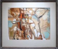 VINTAGE MID CENTURY MODERN ABSTRACT PAINTING EXPRESSIONISM Women Painters West!