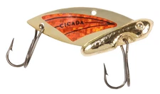 Reef Runner Fishing Cicada Blade Lure - 1/4 oz - Orange & Gold - New