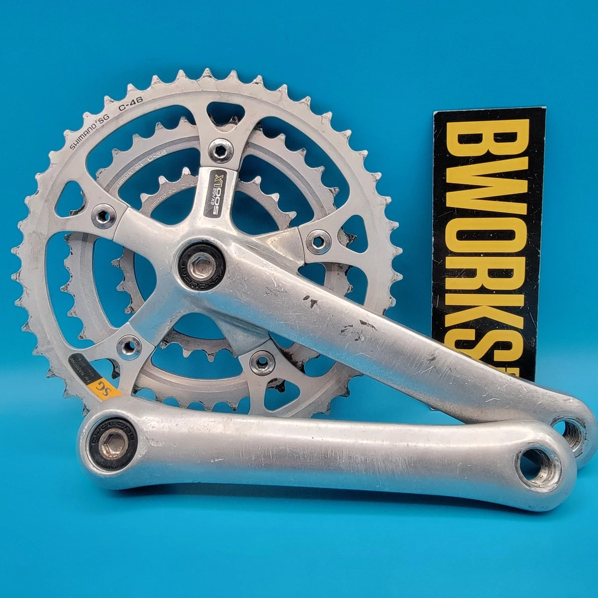 Shimano Cranksets with Triple Chainrings for Tandem Bike for sale 