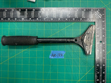 Vintage 4-Inch Replaceable Blade Scrapers with 13" Long Black Handle Made in USA