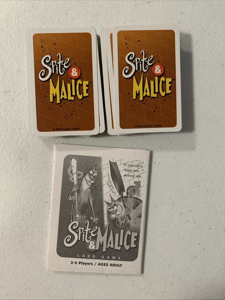 Spite & Malice Card Game 110 Cards Hasbro 2002 Complete - Image 3 of 3