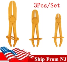 3Pcs/Set Flexible Hose Clamp Kit Line Pipe Pinch Off Plier Brake Fuel Water Line
