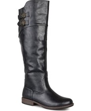 Journee Collection Women's Tori Wide Calf Knee High Riding Boots Back Size 10M