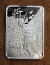 ATTACK ON FORT SULLIVAN ~ HAMILTON MINT ~ 1 OZT .999 FINE SILVER BAR  89.00 per troy oz