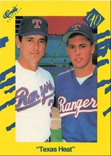 1990 Classic Yellow Texas Heat Texas Rangers #T91