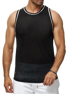 Redbridge Uomo Tank Top Maglia Palestra Sport Fresh Air senza