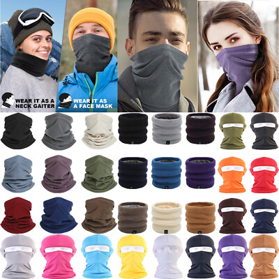 Unisex Bandana Face Scarf Headband Biker Balaclava Mask Neck Warmer Snood  Ski US