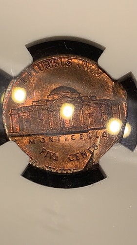 Jeffreson 5C STRUCK ON A 1C PLANCHET 3.1GR ERROR MS 64 RBNEW ENGLAND COLLECTION - Picture 11 of 15