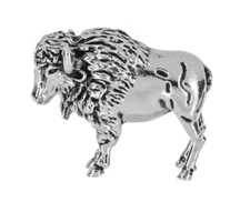 Ganz "Brave BUFFALO" Figurine Charm/Token +Poem Card 1 1/4" x 1"