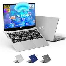 NIMO 15.6 Laptop Business Computer 32GB RAM 1TB SSD 6 cores 12th Intel i3-1215U