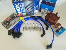 Toyota Land Cruiser 81-87 NGK Spark Plugs Wire Set, Distributor Cap & Rotor YEC 