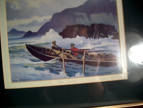VINTAGE JOHN SKELTON WATERCOLOR "INTO THE SURF" SIGNED - Picture 3 of 6