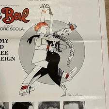 LE BAL Ettore Scola 27"x41" Original Movie Theater Poster One Sheet 1984 RARE