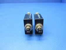 Wood Electric 50 Amp Circuit Breakers P/N 109-250-101 LOT OF 2 (0625-1373)