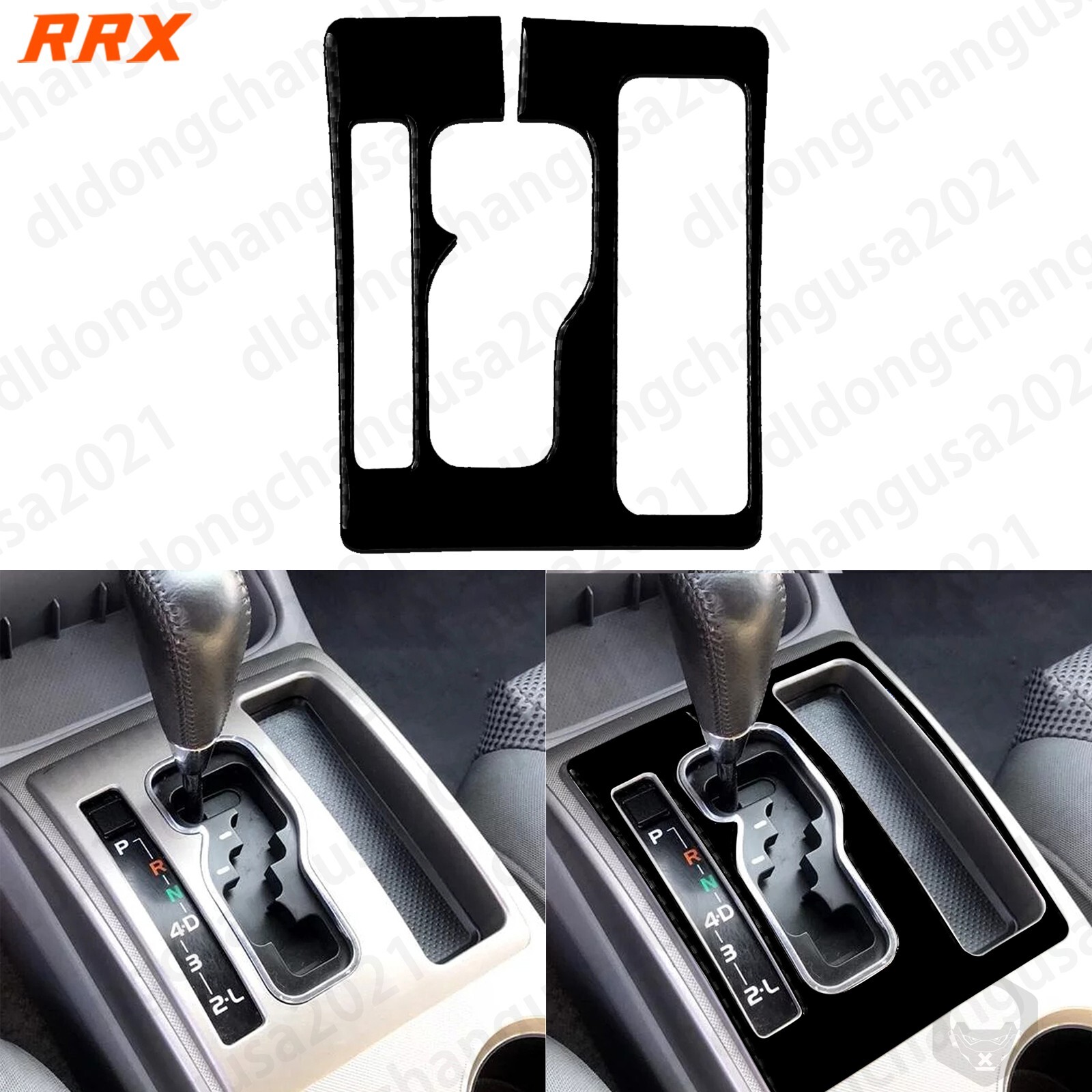 Glossy Black Gear Shift Panel Cover Trim for 2005-2015 Toyota Tacoma