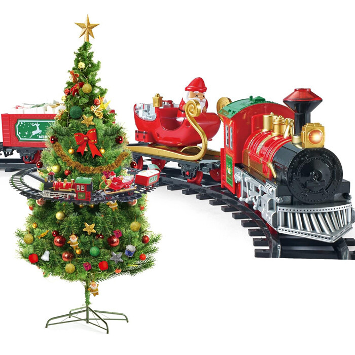 Trenino Natalizio Per Sottoalbero Treno Elettrico Per Base Albero Di Natale