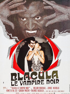 1972 Blacula Movie Poster 11X17 William Marshall Vonetta McGee