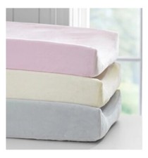 PBK Pottery Barn Kids Ivory Soft Luxe Chamois Changing Pad Cover EUC