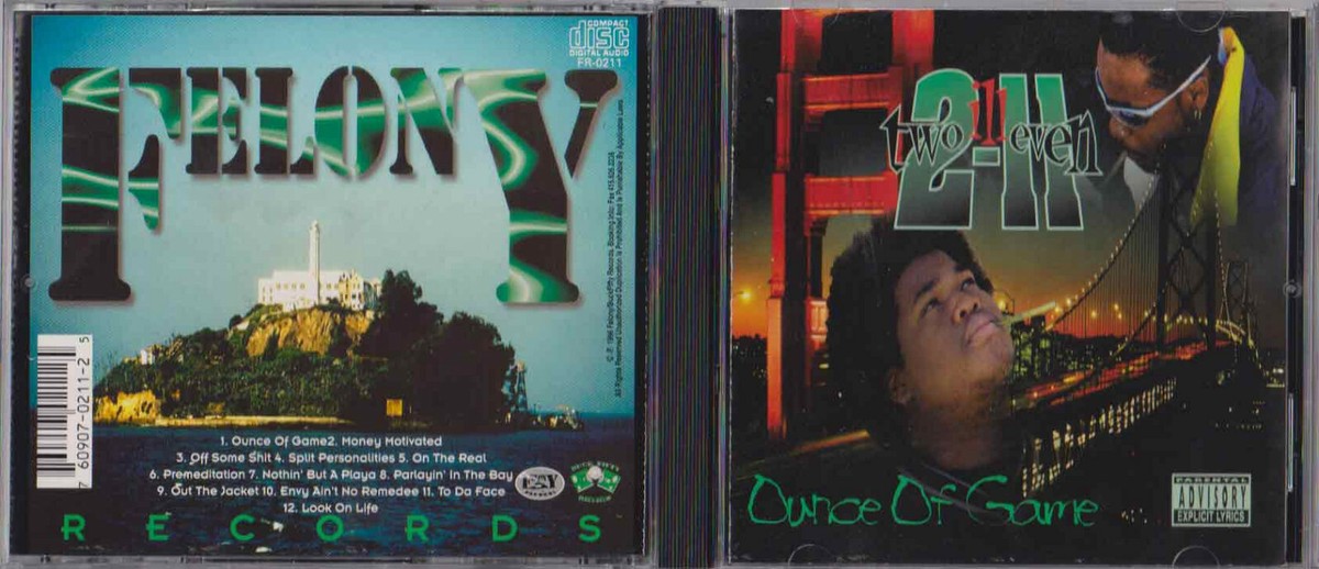 Two-Illeven - Ounce Of Game Cali Bay Rap G-Funk E-40 Spice 1 