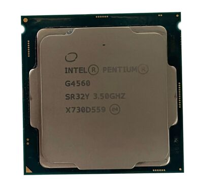   Pentium G4560 Dual Core 3.5 GHz LGA 1151 3MB 8GT/s SR32Y Processor #E10
