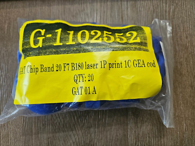 GAT - Gantner Chip Band 20 F7 B180 laser 1P print 1C GEA cod - MIFARE  qty of 20