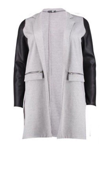 boohoo plus size coats